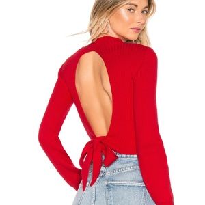 About Us Estelle Tie Back Sweater